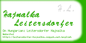 hajnalka leitersdorfer business card